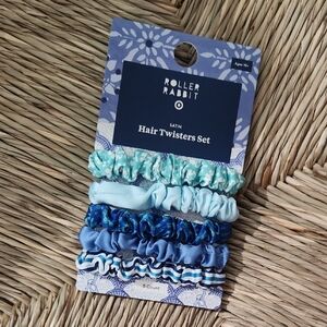 Roller Rabbit × Target Satin Hair Twisters in Blue Tones